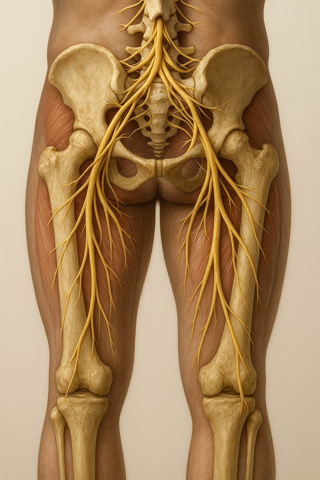 Utforska anatomin bakom nerver i benen och deras påverkan på din hälsa - Illustration