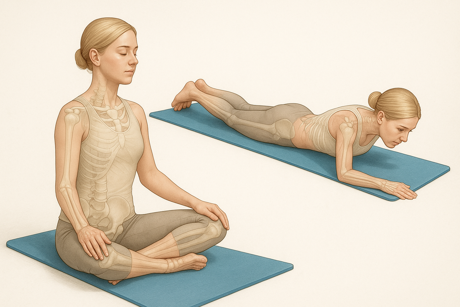 Fitnessmatta för optimal träning och komfort hemma - Illustration