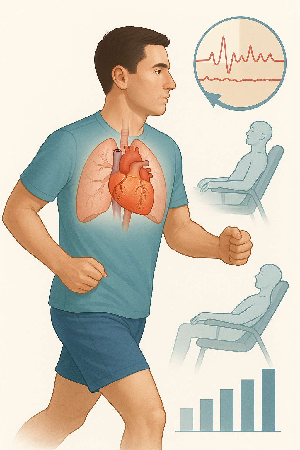 Förbättra din kondition med hållbar träning och ergonomiska tips - Illustration