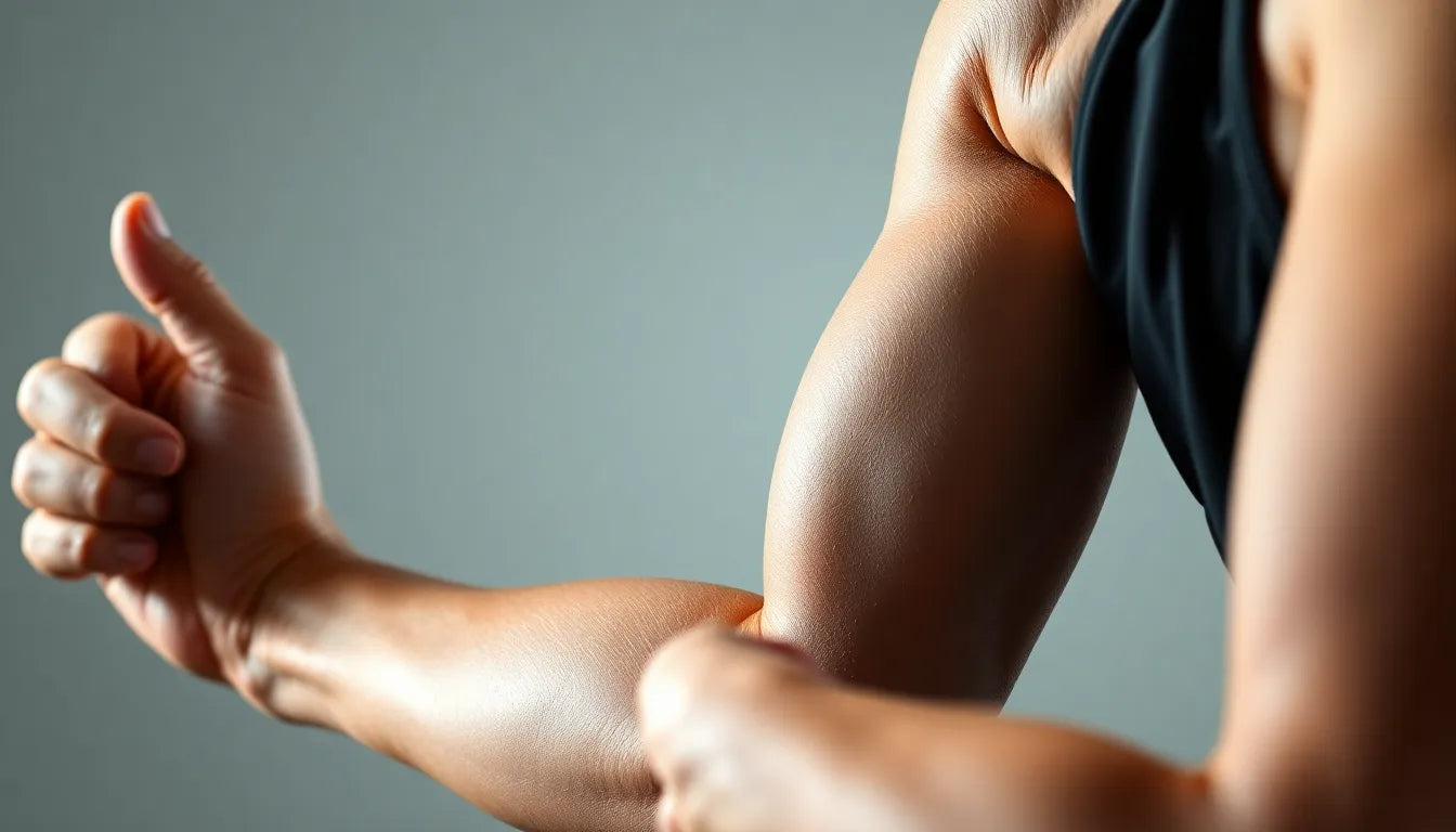 Effektiva övningsläsare för att lindra tennisarmbåge - Illustration