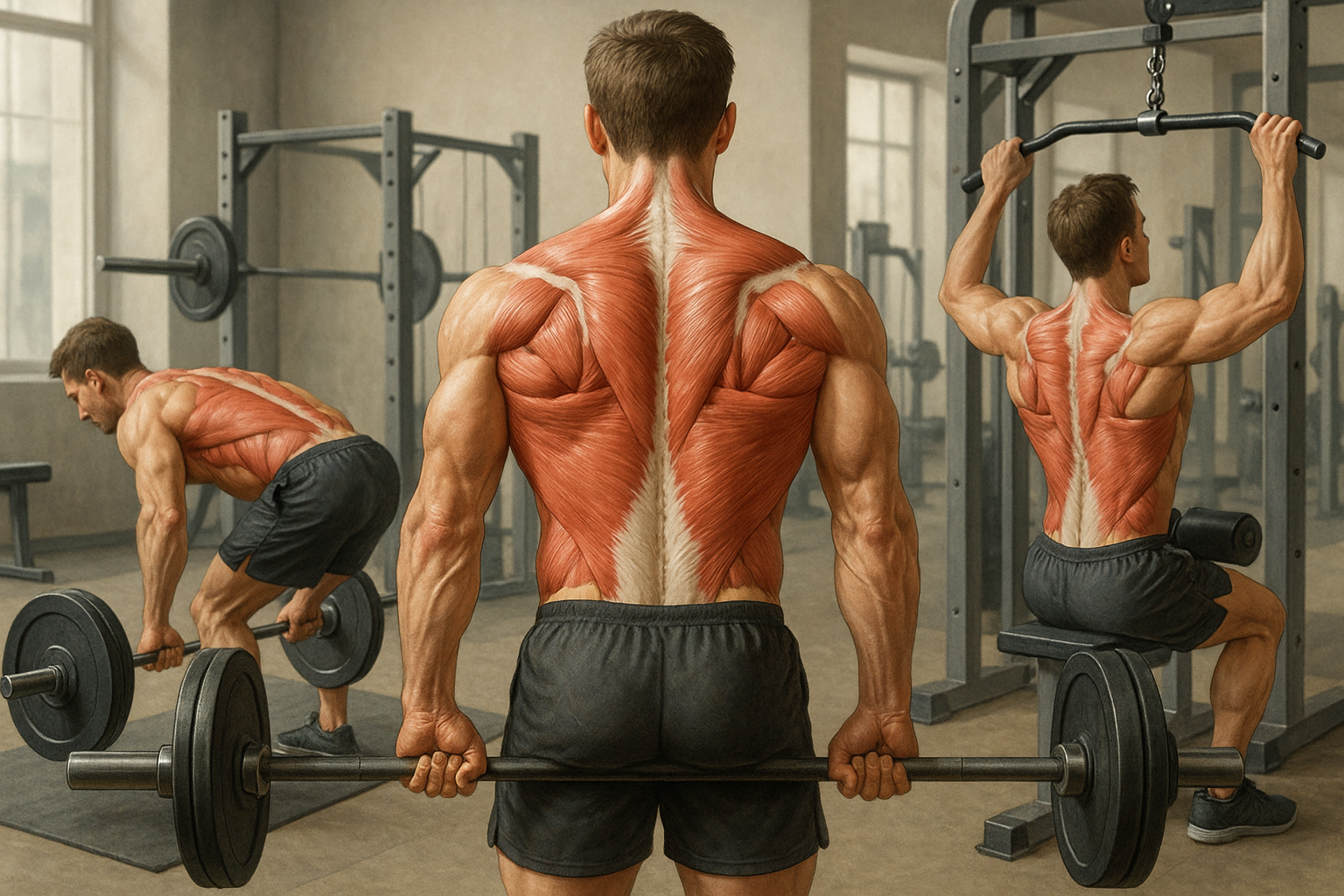 Bygg en stark rygg med dessa effektiva gymövningar - Illustration