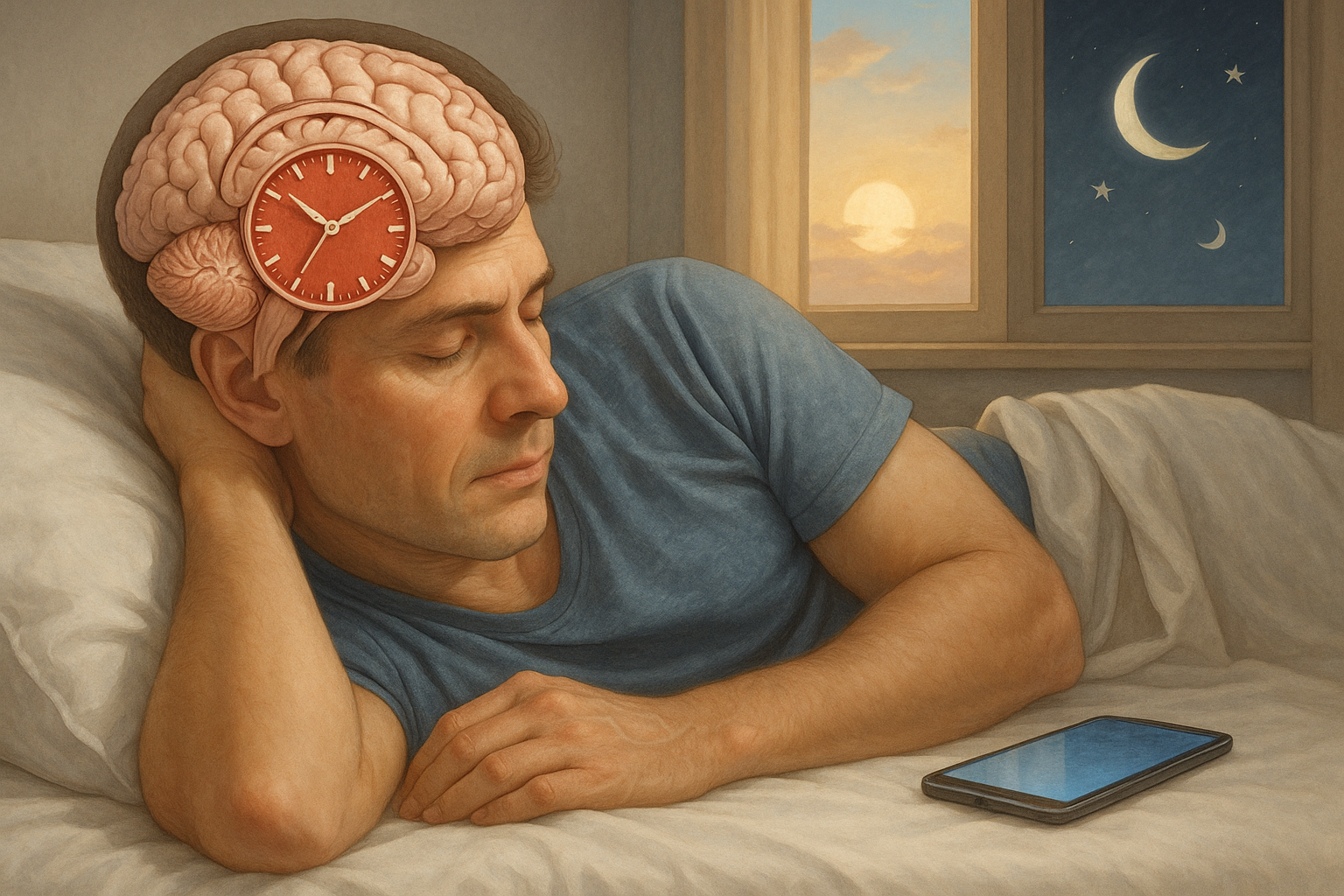 Upptäck hemligheterna bakom en balanserad sömnrytm och förbättra din livskvalitet - Illustration