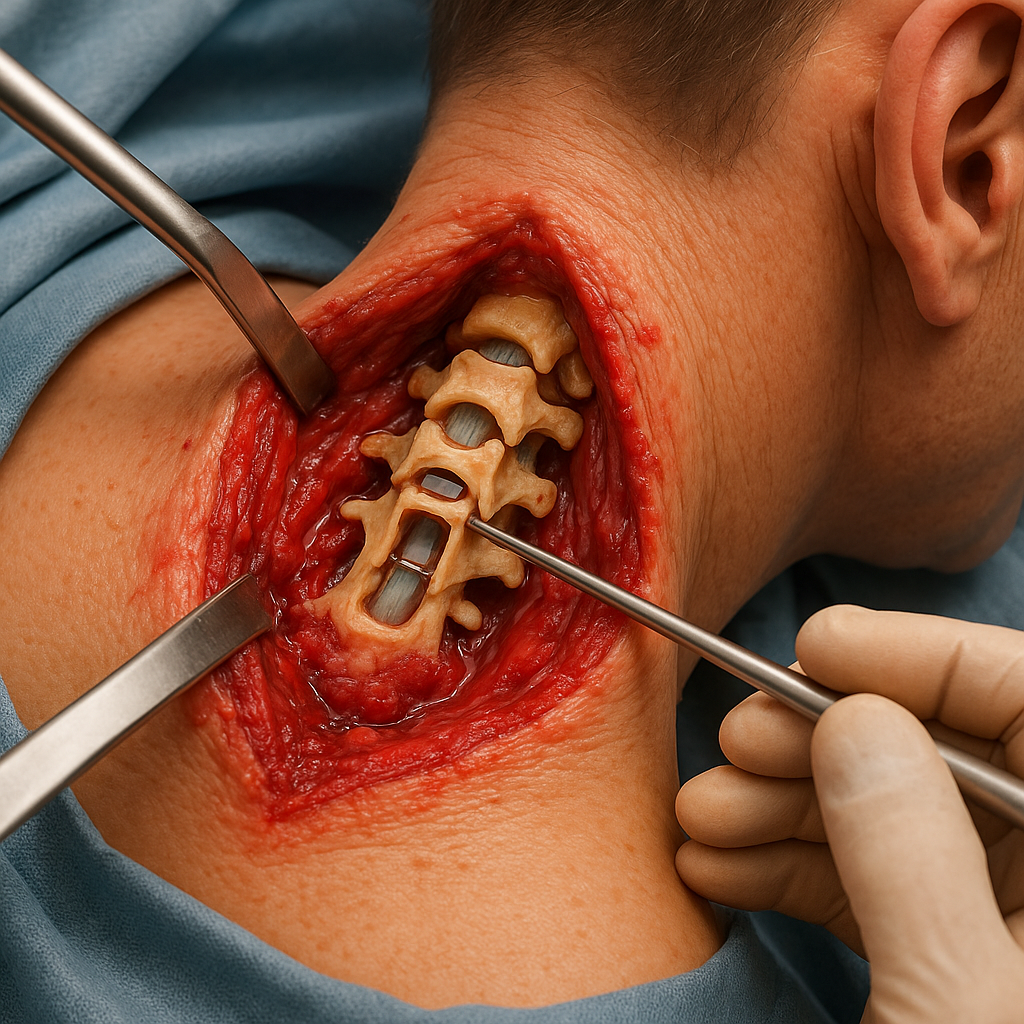 Upptäck alternativen: vad du behöver veta om operation av spinal stenos i nacken - Illustration