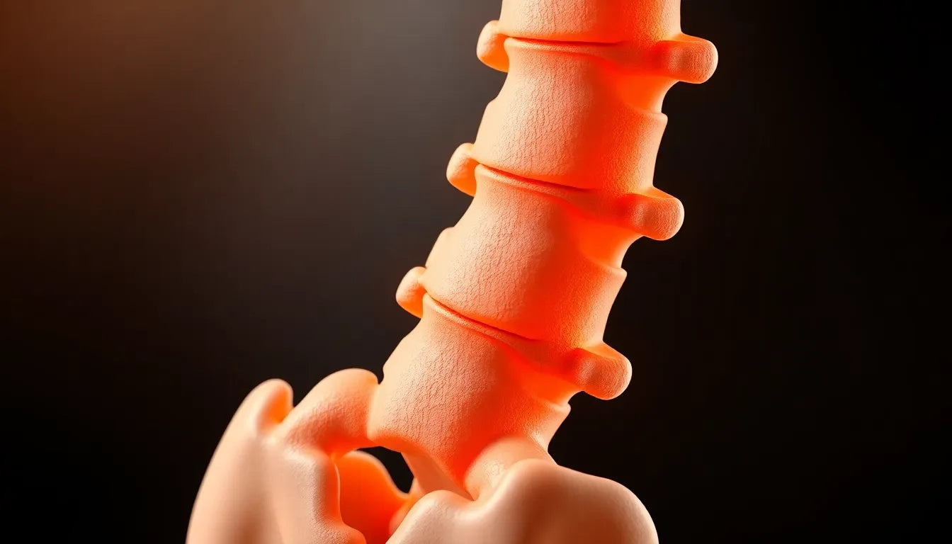 Lindra smärta från l5 s1 diskbråck med rätt ergonomi och övningar - Illustration