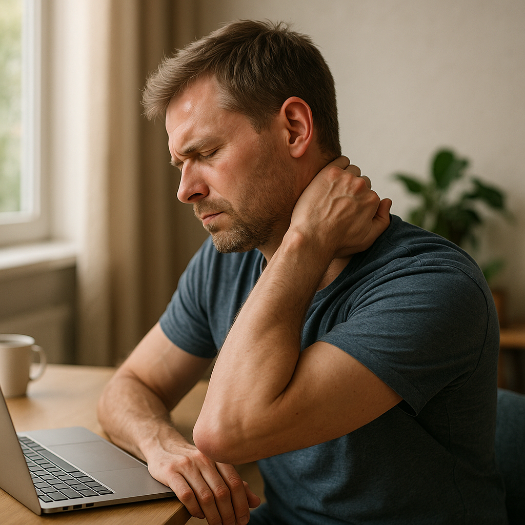 Övningsläsare: lätta övningar som lindrar nackspänningar snabbt och enkelt - Illustration