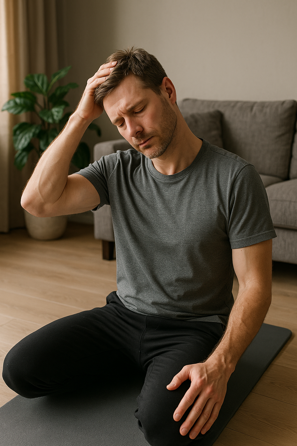 Övningsläsare: 5 enkla övningar för att lindra nacksmärta - Illustration