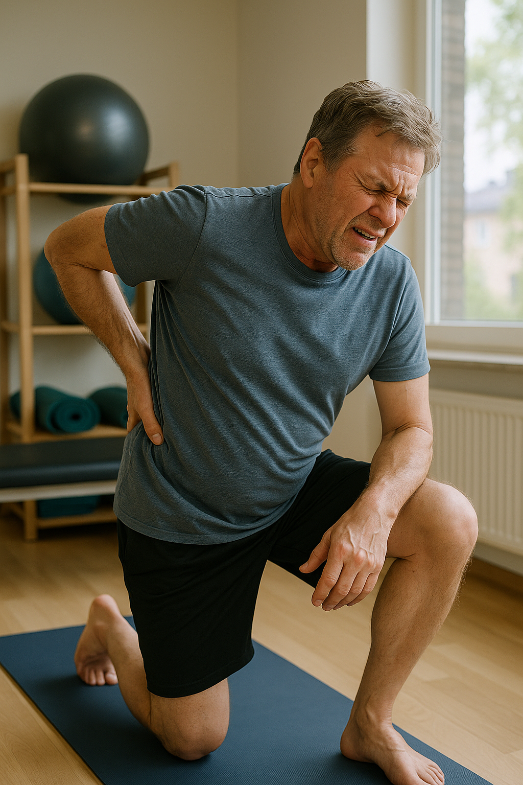 Övningsläsare: lindra ryggskott i ländryggen med dessa enkla övningar - Illustration