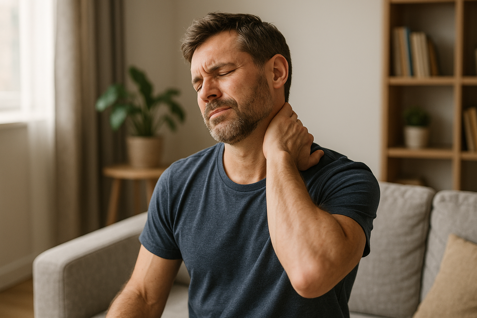 Effektiva övningar för övningsläsare med nacksmärta hemma - Illustration