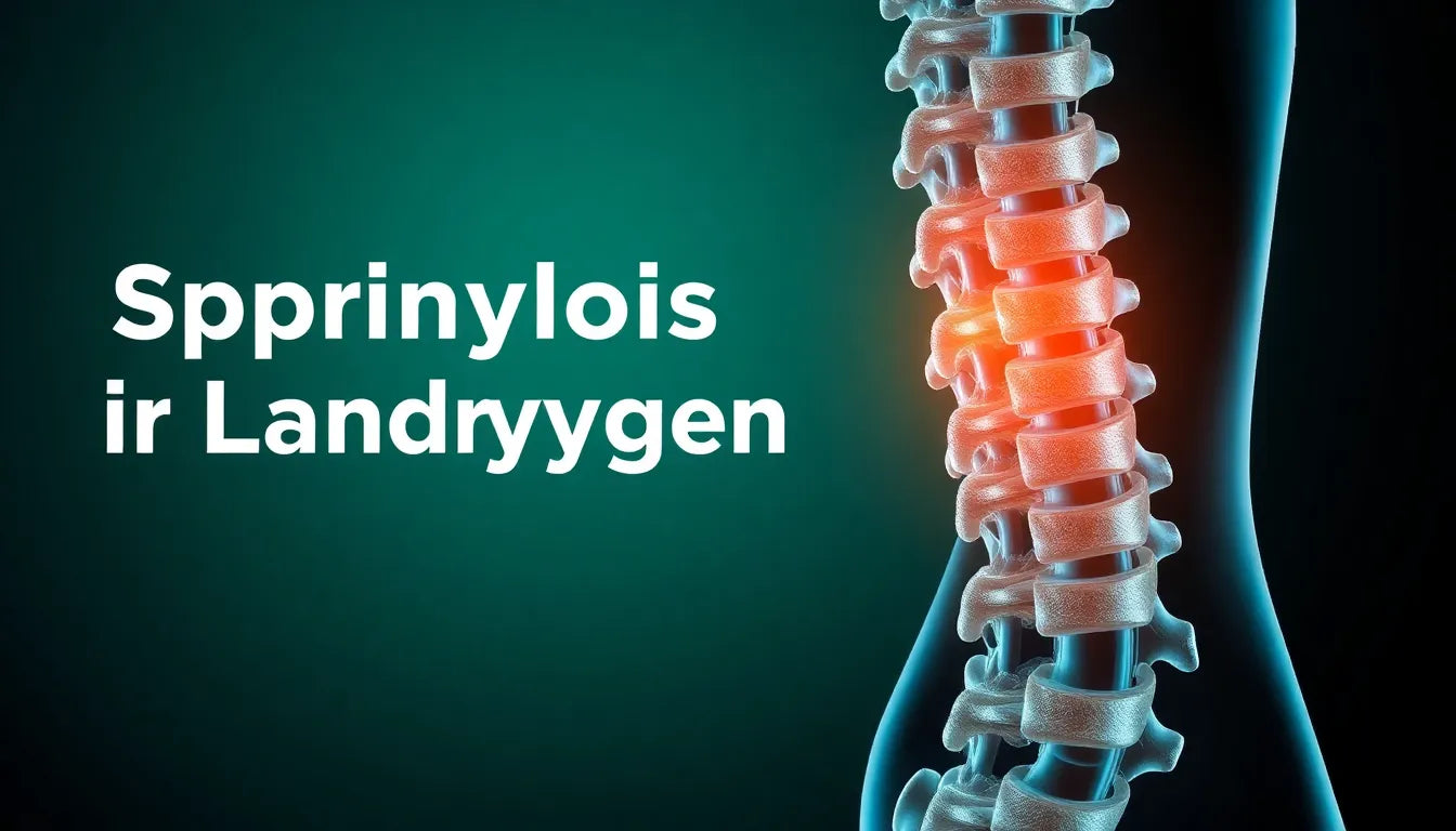 Upptäck de dolda symtomen på spondylos i ländryggen och hur du lindrar dem - Illustration
