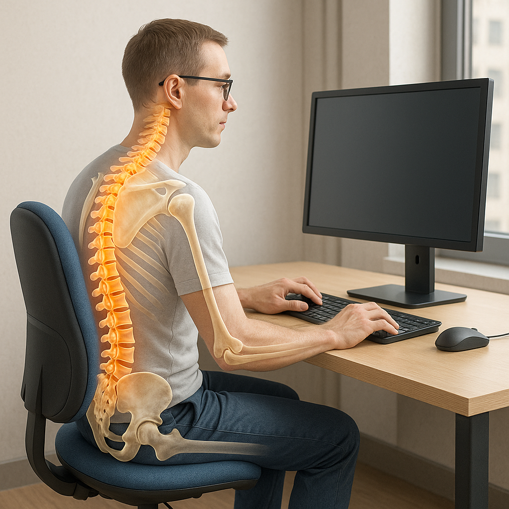 Förvandla din arbetsplats med ergonomiska insikter för hälsa och produktivitet - Illustration
