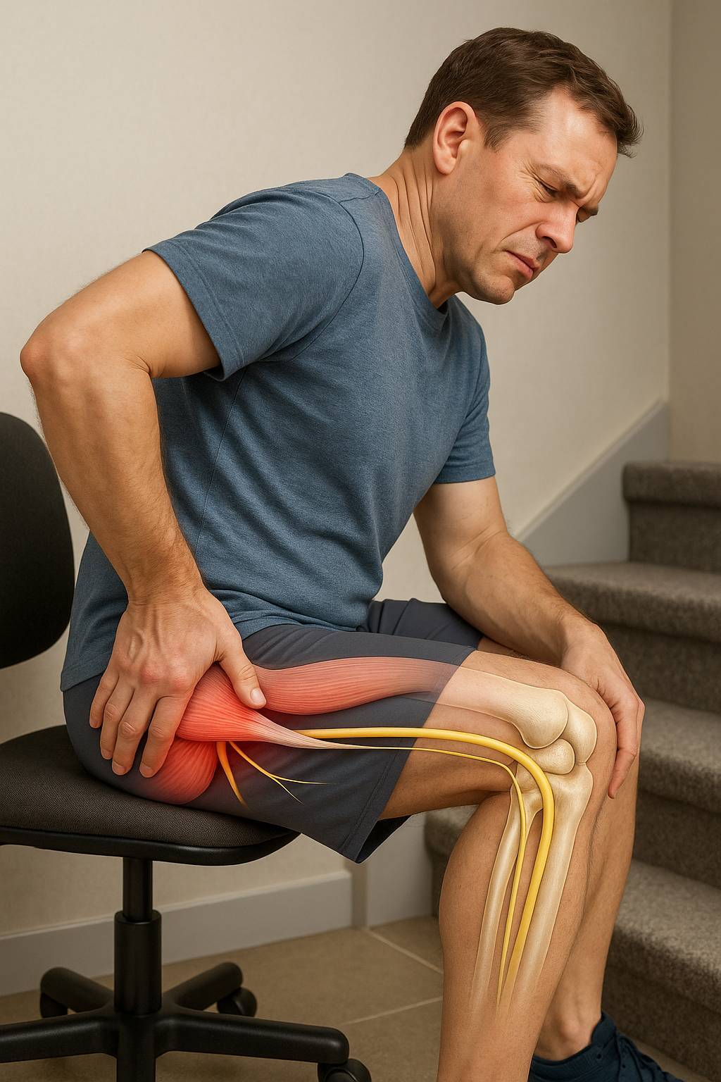 Bli fri från piriformis-smärta: ergonomiska lösningar och övningar som verkligen hjälper - Illustration