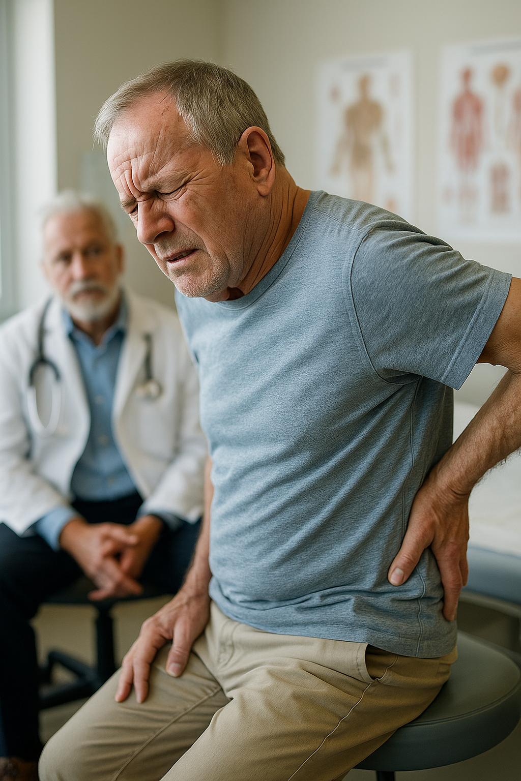 När ryggsmärta kan vara en varningssignal för prostatacancer - Illustration