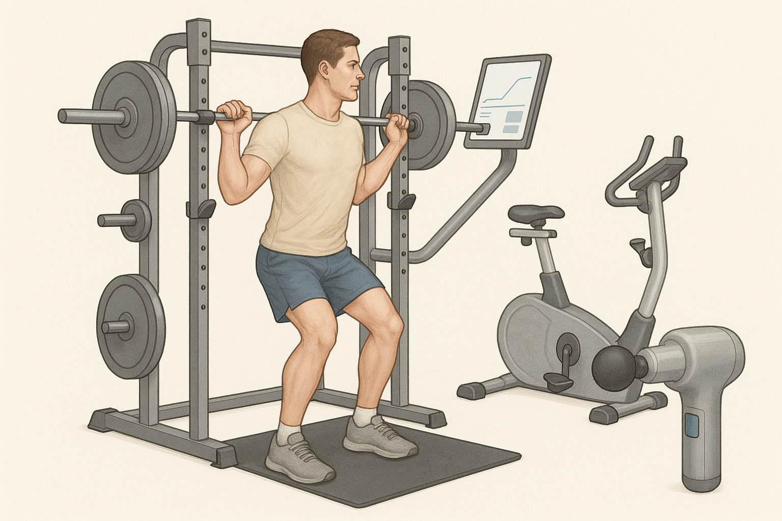 Fitnessutrustning för en hälsosam och ergonomisk livsstil