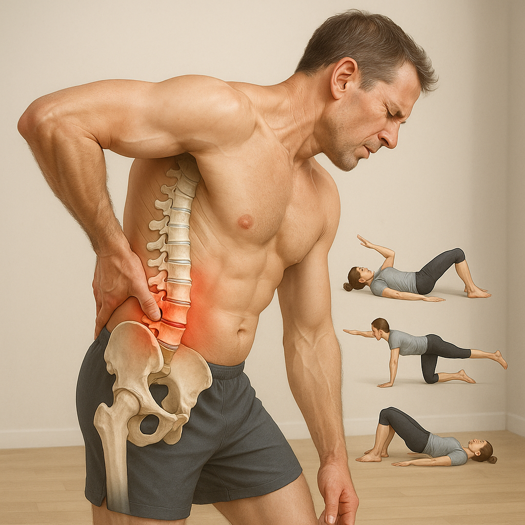 Säg hejdå till ländryggssmärta med dessa enkla övningar - Illustration