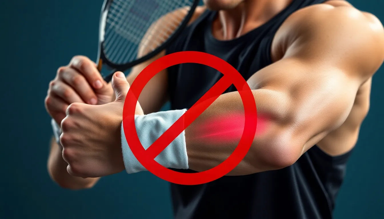 Effektiva övningar för tennisarmbåge med vår övningsläsare-video - Illustration