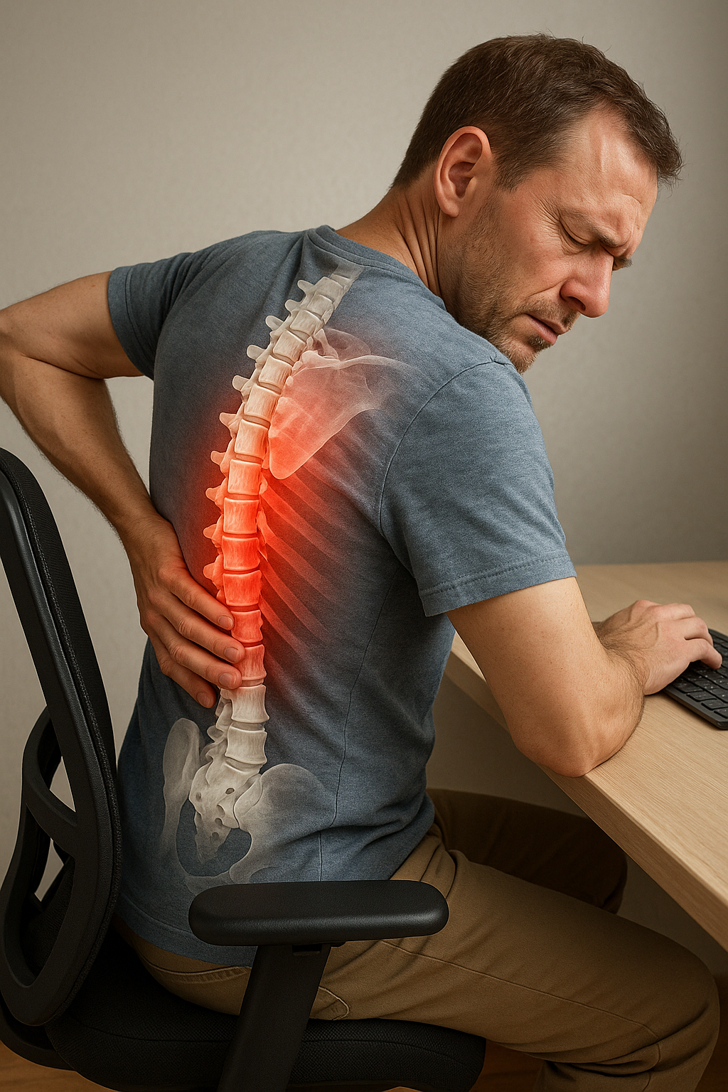 Bli fri från smärtan: så lindrar du ont i övre delen av ryggen med rätt ergonomi och rörelse