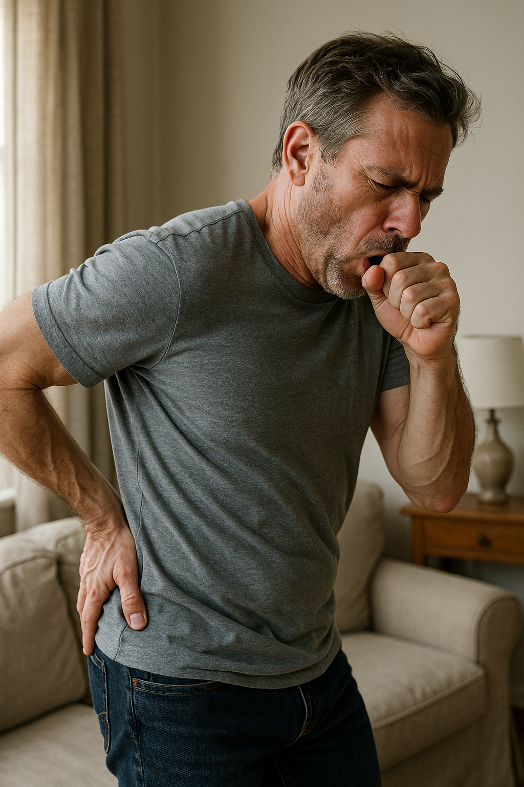 När hostan triggar ländryggssmärta: orsaker och lindring