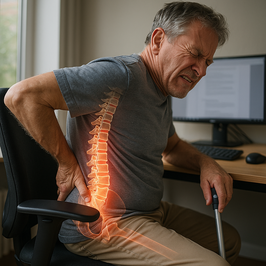 Upptäck hur ergonomiska lösningar kan lindra neuropatiska smärtor vid spinal stenos - Illustration