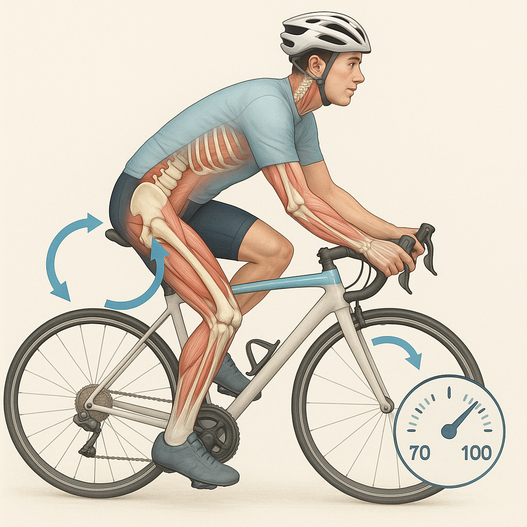 Upptäck hemligheten bakom perfekt kadens för en mer skonsam cykling - Illustration