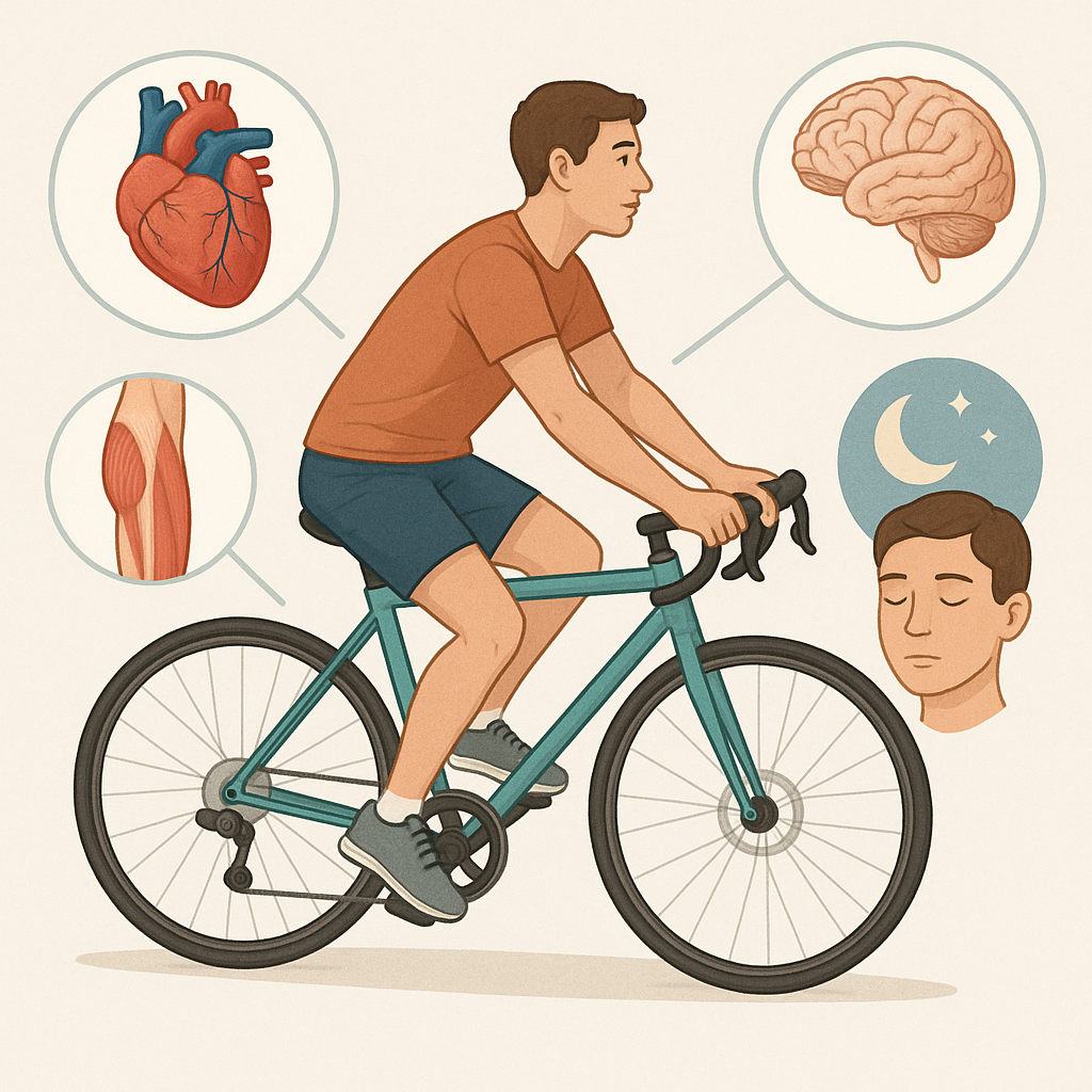 Cykling: den perfekta motionsformen för alla åldrar - Illustration