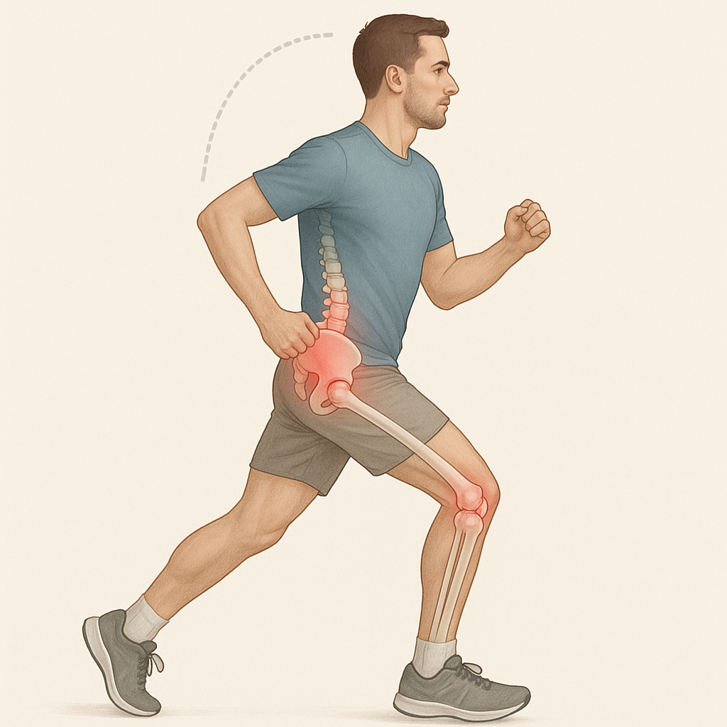 Löpprogram för en skadefri och ergonomisk löpning - Illustration