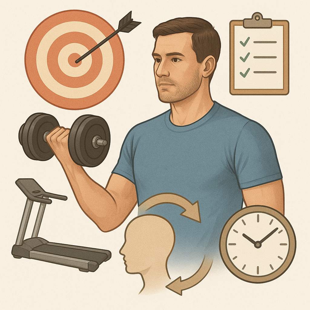 Motivation som håller: hitta glädjen i din träning och nå dina mål - Illustration