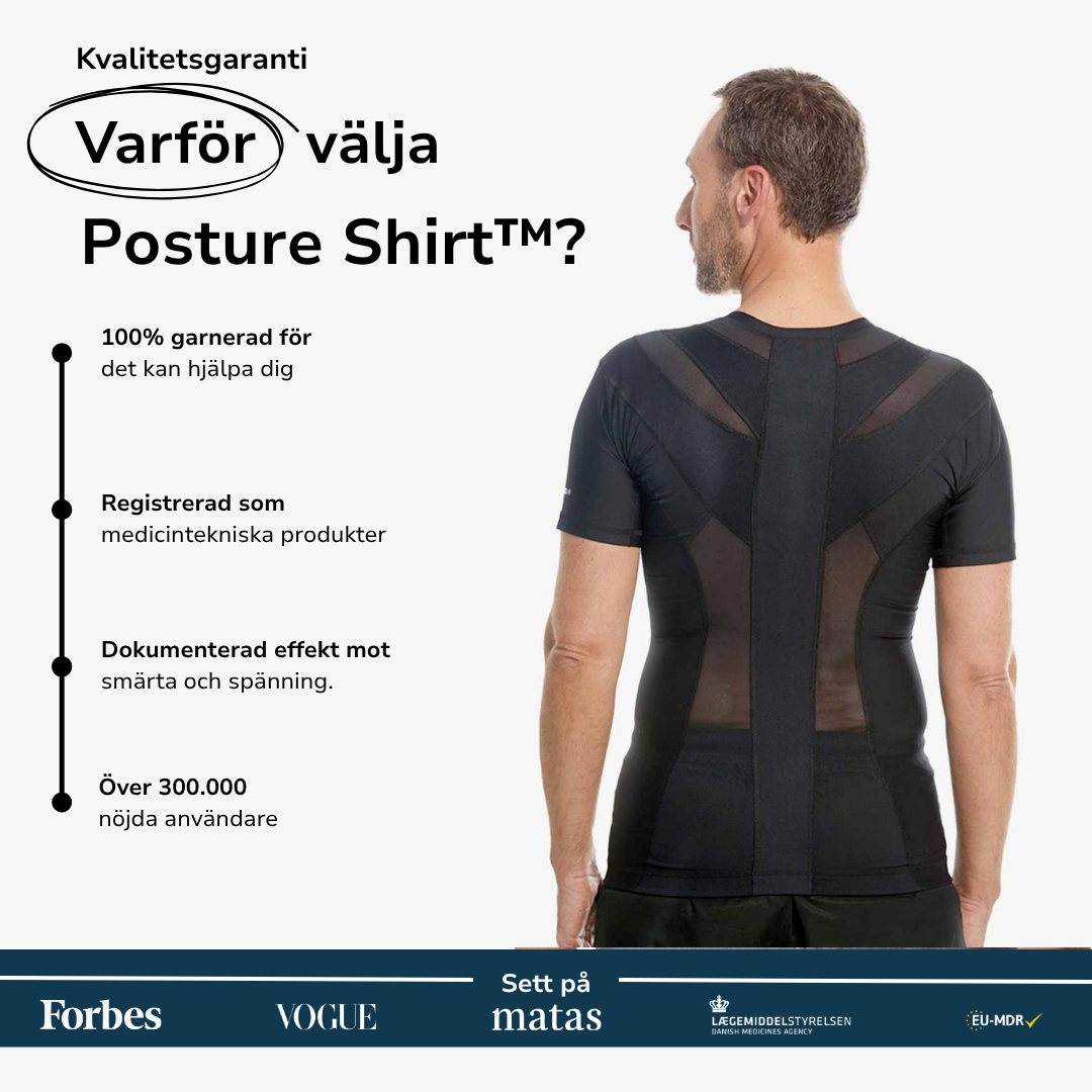 Men's Posture Shirt™ Zipper - Svart